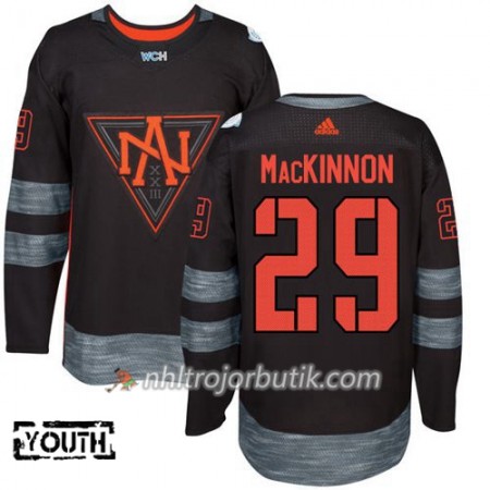 Nordamerikansk Tröja Nathan MacKinnon 29 World Cup 2016 Barn Svart Premier